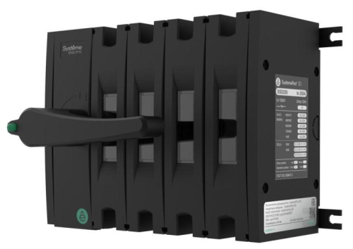 Выключатель-разъединитель SYSTEMEPACT SD160 4P 63A Рукоятка слева фронт_Рукоятка заказывается отдельно | код SSD01604LF0063 | Systeme Electric