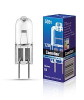 Лампа галогенная JC 50Вт 12В капс. G6.35 | код 1957 | Camelion