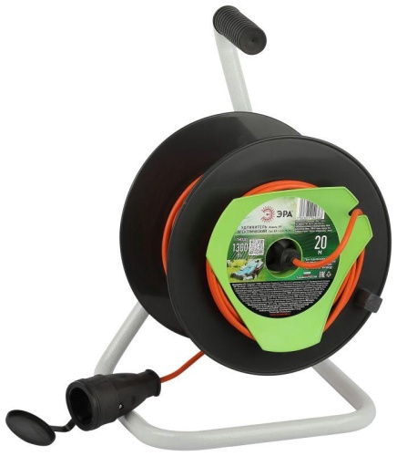 Удлинитель на катушке 1х20м без заземл. RP-1-2x0.75-20m ПВС 2х0.75 | код Б0059767 | Эра Удлинитель на катушке 1х20м без заземл. RP-1-2x0.75-20m ПВС 2х0.75 | код Б0059767 | Эра