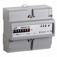 Счетчик электроэнергии однотарифный STAR трехфазный 5(60)А, ЖКИ, кл.т. 1 | код. CCE-3R1-1-02-1 | IEK