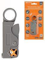 Клещи КЗ-К, зачистка коаксиального кабеля RG-58/59/6/SAT, регулируемые ножи, «МастерЭлектрик» TDM | код SQ1003-0203 | TDM