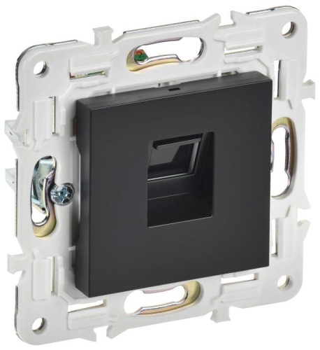 SKANDY Розетка компьютерная RJ45 кат.5E SK-K01Bl черный IEKновинка | код SK-K10-1-K02 | IEK