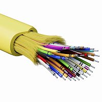 Кабель волоконно-оптический, распределительный, арамидные упрочняющие нити, для внутренней прокладки, нг(A)-HFLTx, 32 ОВ, категорияO | код RNDT9C32YL03-E | DKC