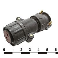 Разъём SZC ШР20П2НШ6 РОЗЕТКА (SZC), 2 контакта | код 106809 | SZC