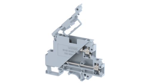 Клемма проходная винтовая 2,5 мм2, под предохранитель, двухуровневая, на 4 подключения, черная KUDDF4(BK) | код 1102270005 | Elmex
