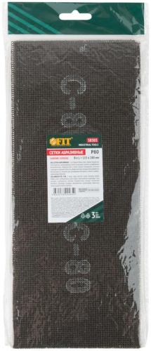 Сетки шлифовальные 115х280 мм, 3 шт Р 80 | код 38303 | FIT фото 2