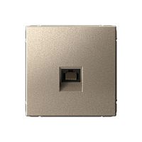 Розетка компьютерная ArtGallery RJ45 кат.6A механизм шампань | код GAL000586 | Systeme Electric