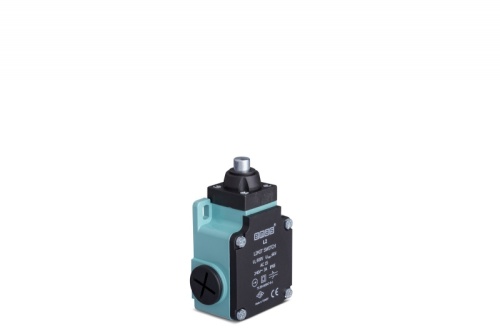 Выключатель концевой быстрого переключения линейный 1-но направленный с пластмассовой консолью и стальным плунжером (1НО+1НЗ), L2K13PUM211 | код L2K13PUM211 | EMAS