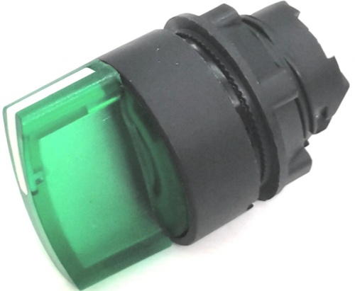 КПЕ 41РЛ зеленый IP40 LAY4-EK53.BR Головка для переключателя 22 мм 3 позиции с подсветкой с возвратом | код LAY4-EK53.BR | Briswik