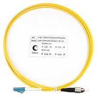 Cabeus FOP(s)-9-LC-FC-25m Шнур оптический simplex LC-FC 9/125 sm 25м LSZH | код 8327c | Cabeus