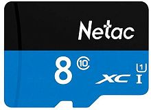 Флеш карта microSDHC 8GB Netac NT02P500STN-008G-S P500 | код 1809894 | NETAC