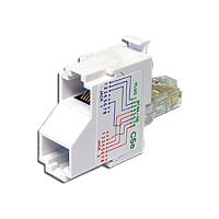 T-адаптер, 1 телефонный и 1 компьютерный порт | код TWT-T-E2-U2 | TWT