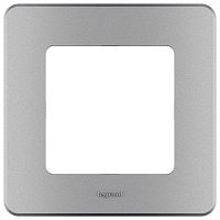 Рамка 1 пост INSPIRIA алюминий | код 673932 | Legrand