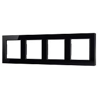 Рамка стеклянная FRM-GLARE-GS-4-BK Arlight 043803