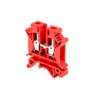 Клемма винтовая проходная, 6 мм2, красная MTU-6RD | код 54697 | MEYERTEC
