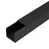 Кабель-канал черный 2-й замок в п/э 25х25 мм (32 м/уп) Промрукав | код PR03.0213 | ПРОМРУКАВ
