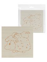 Набор досок для выжигания Животные, 150х150 мм, 5 шт., пакет, TDM | код SQ1025-1201 | TDM