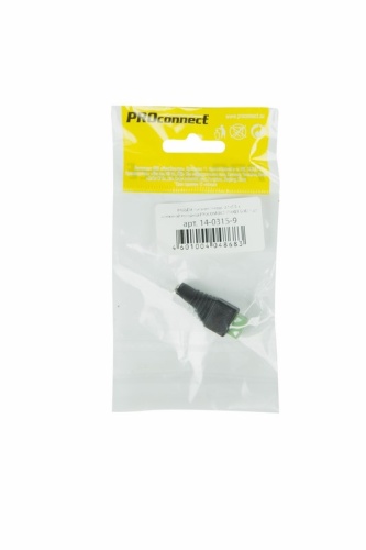 Разъем питание на кабель, гнездо 2,1х5,5x10мм. с клеммной колодкой, (1шт.) (пакет) PROconnect | код 14-0315-9 | PROCONNECT