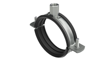 Хомут для средних нагрузок с изоляцией с гайкой М8 для труб d 2 1/2 | код BHM21212 | DKC