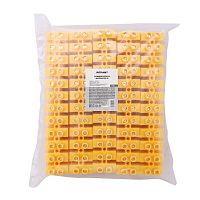 Колодка клеммная винтовая KВ-40 25-40, ток 100 A, полиэтилен желтый 10шт, REXANT | код 07-5040-3 | REXANT