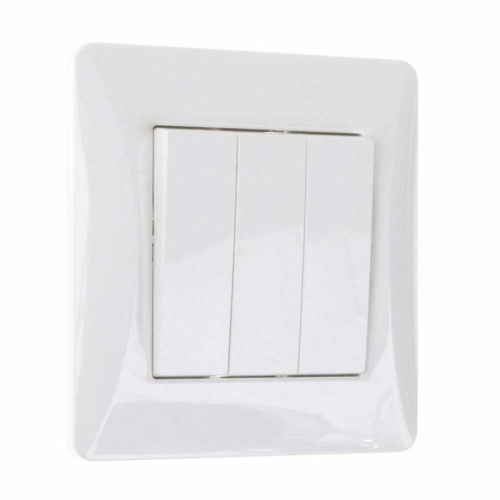 Выключатель 3-кл. СП Ugra 10А 250В механизм бел. | код С11В3-001 | GUSI Выключатель 3-кл. СП Ugra 10А 250В механизм бел. | код С11В3-001 | GUSI