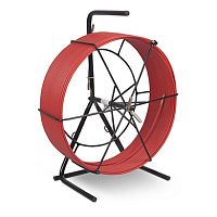 Cabeus Pull-M3-6-30m Устройство для протяжки кабеля в стояках и трубах межэтажных конструкций мини УЗК в металлической кассете с держателем тип №3, 30м (диаметр стеклопрутка 6 мм) | код 9791c | Cabeus
