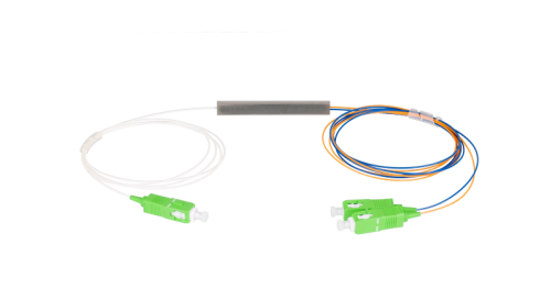 Сплиттер планарный NIKOMAX 1x2, одномодовый 9/125мкм, стандарта G657.A1, SC/APC, миникорпус, с равным коэффициентом деления, 0.9 мм | код NMF-SPP1X2A1-SCA-M | NIKOMAX