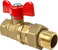 Кран шаровой со сгоном 11Б27фт1М 1 1/4' ВН ручка бабочка | код VF.227.LB1.114 | Valfex