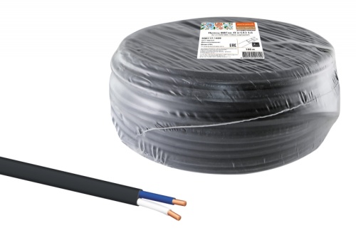 Провод ВВГмб-П нг(А)-LS 2х1.5 220/380 (бухта 100м) Народный ТРТС | код SQ0117-1409| РЭМЗ ТМ Провод ВВГмб-П нг(А)-LS 2х1.5 220/380 (бухта 100м) Народный ТРТС | код SQ0117-1409| РЭМЗ ТМ