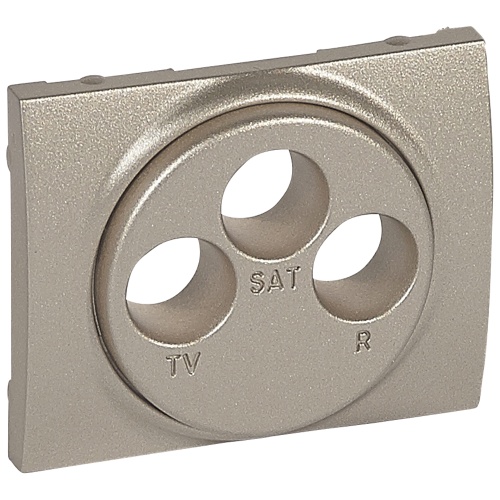Лицевая панель - Galea Life - для розетки TV-FM-SAT Кат. № 7 757 89/90/91 - Titanium | код 771473 | Legrand