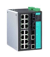Коммутатор EDS-518A-SS-SC-80 Ethernet switch 14 10/100 BaseTx, 2 100 BaseFx single mode,SC, 2 10/100/1000 BaseFX, 80km | код 00-06033350 | MOXA
