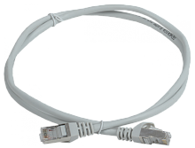 Шнур коммутационный кат. 5Е FTP 1м серый | код PC01-C5EF-1M-G | GENERICA by IEK