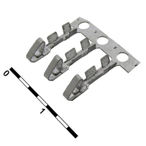 Разъём питания низковольтный RUICHI HU наклон 2.54 мм контакты, 3 контакта | код 56118 | Ruichi