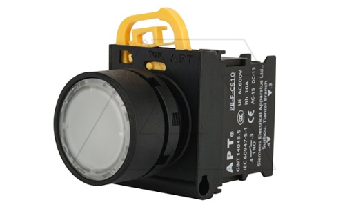 Кнопка плоская PB3E, белая, с фиксацией, с подсветкой без LED, 1NO, 6A 230VAC/24VDC, 22mm, IP65 | код PB3E-FT1S10S00/W00 | АРТ Кнопка плоская PB3E, белая, с фиксацией, с подсветкой без LED, 1NO, 6A 230VAC/24VDC, 22mm, IP65 | код PB3E-FT1S10S00/W00 | АРТ