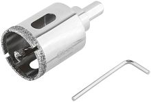 Коронка кольцевая по керамограниту камню и кафелю алмазная с центровочным сверлом 35х70мм FIT 16216