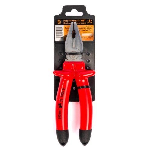 Пассатижи диэлектрические 200 мм серия ЭКСПЕРТ | код 87100 | КВТ фото 3
