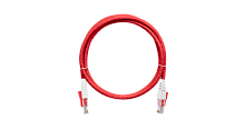 Шнур коммутационный NIKOMAX с замком U/UTP 4 пары, Кат.6 (Класс Е), 250МГц, 2хRJ45/8P8C, T568B, многожильный, BC (чистая медь), 24AWG (7х0,195мм), LSZH нг(А)-HFLTx, красный, 3м | код NMC-PC4UE55B-030-CS-RD | NIKOMAX