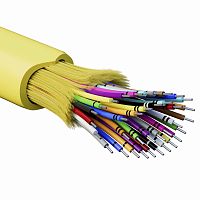 Кабель волоконно-оптический, распределительный, арамидные упрочняющие нити, для внутренней прокладки, нг(A)-HFLTx, 36 ОВ, категорияO | код RNDT9C36YL03-E | DKC