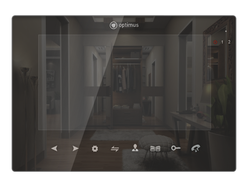 Видеодомофон AHD 7' TFT LCD, цветной, 1024x600 VMH-7.5 (VMH-7.5) | код В0000011438 | Optimus CCTV