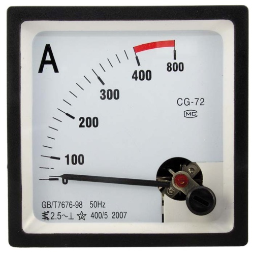 Амперметр переменного тока аналоговый RUICHI, 72х72 мм, 400/5 А, 50 Гц | код 63924 | Ruichi Амперметр переменного тока аналоговый RUICHI, 72х72 мм, 400/5 А, 50 Гц | код 63924 | Ruichi