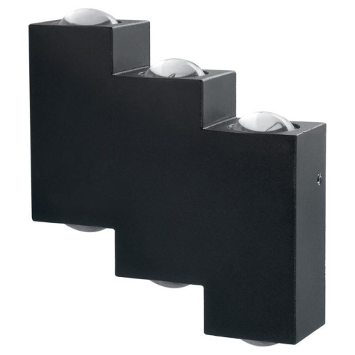 Светильник светодиодный уличный ДБУ-6х1w вверх/вниз 4000К IP54 черный | код 11704 | Feron