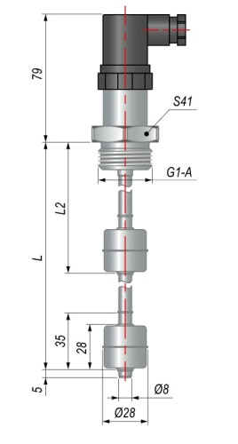 Датчик уровня поплавковый ПДУ-2Н.2.1300.300.G1 | код 150945 | ОВЕН