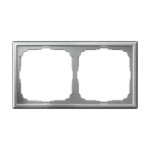 Рамка 2-м ArtGallery универс. алюм. | код GAL000302 | Systeme Electric