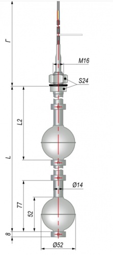 Датчик уровня поплавковый ПДУ-3.2.3000.200/10-ЕХ | код 136068 | ОВЕН