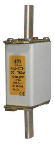 Предохранитель NH-0 gPV 50A 750V DC | код 004110311 | ETI