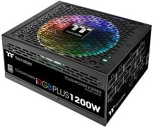 Блок питания Thermaltake ATX 1200W Toughpower iRGB Plus (DIGITAL) 80+ platinum 24pin APFC 140mm fan color LED 12xSATA Cab Manag RTL | код 492775 | THERMALTAKE