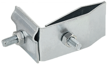 Дер. пр. кр. 6-10мм фальца угл. h=70мм оц. сталь IEK | код ZDP80-11-2-16-70 | IEK