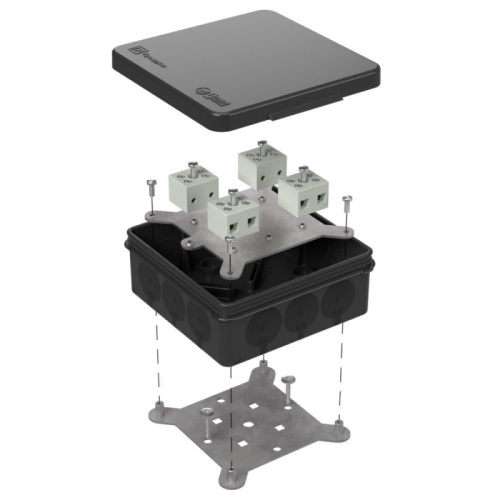 Коробка огнестойкая для о/п двухкомпонентная 60-0303-9005-FR6.0-8 Е15-Е120 RAL9005 100х100х40 (16 шт/кор) Промрукав | код 60-0303-9005-FR6.0-8 | ПРОМРУКАВ Коробка огнестойкая для о/п двухкомпонентная 60-0303-9005-FR6.0-8 Е15-Е120 RAL9005 100х100х40 (16 шт/кор) Промрукав | код 60-0303-9005-FR6.0-8 | ПРОМРУКАВ