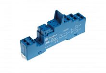 Розетка с безвинтовыми клеммами (пружинный зажим) для реле 40.51, 40.52, 40.61, 40.62, применяются модули 99.02, 86.30, в комплекте металлическая клипса 095.71, версия: синий цвет | код 9555SMA | FINDER