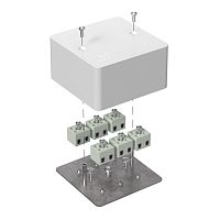 Коробка огнестойкая для кабель-канала 40-0460-FR2.5-12 Е15-Е60 (латунь) RAL9003 85х85х45 (44 шт/кор) Промрукав | код 40-0460-FR2.5-12-Е60 | ПРОМРУКАВ